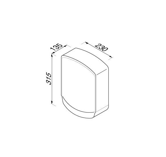Rankų džiovintuvas Geesa PUBLIC AREA 2000W Poliruotas nerūdijantis plienas