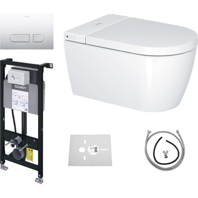 Duravit Sensowash® Starck f Lite Set išmanaus klozeto komplektas, baltos blizgios spalvos