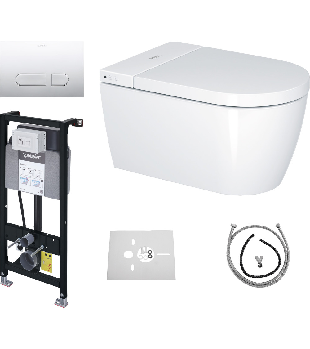 Duravit Sensowash® Starck f Lite Set išmanaus klozeto komplektas, baltos blizgios spalvos