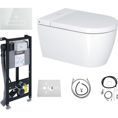 Duravit Sensowash® Starck f Plus Set išmanaus klozeto komplektas, baltos blizgios spalvos