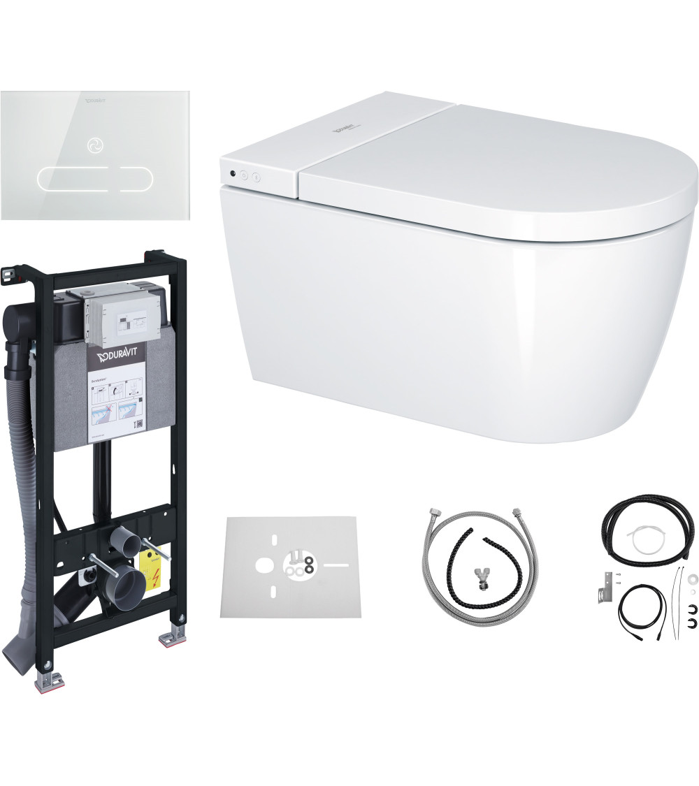 Duravit Sensowash® Starck f Plus Set išmanaus klozeto komplektas, baltos blizgios spalvos