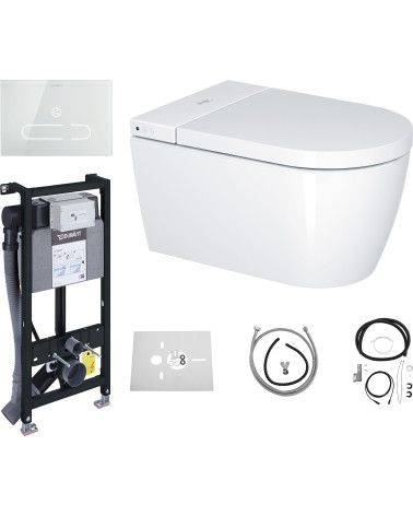 Duravit Sensowash® Starck f Plus Set išmanaus klozeto komplektas, baltos blizgios spalvos