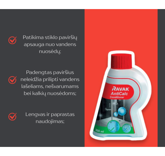 RAVAK AntiCalc apsauginė priemonė nuo vandens nuosėdų (300 ml)