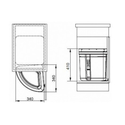 Franke šiukšliadėžė Sorter Pivot