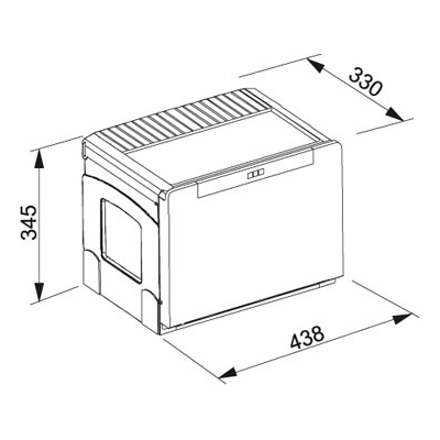 Franke šiukšlių rūšiavimo sistema Cube 50, 2 kibirėliai