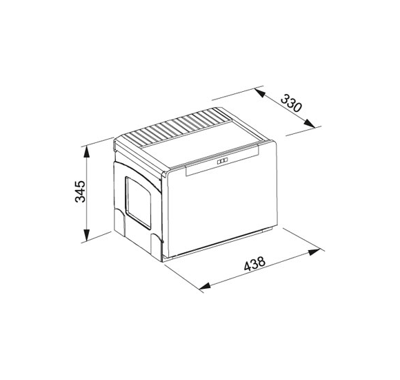Franke šiukšlių rūšiavimo sistema Cube 50, 2 kibirėliai