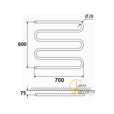 Elonika rankšluosčių džiovintuvas EN 670 S, nerūdijančio plieno