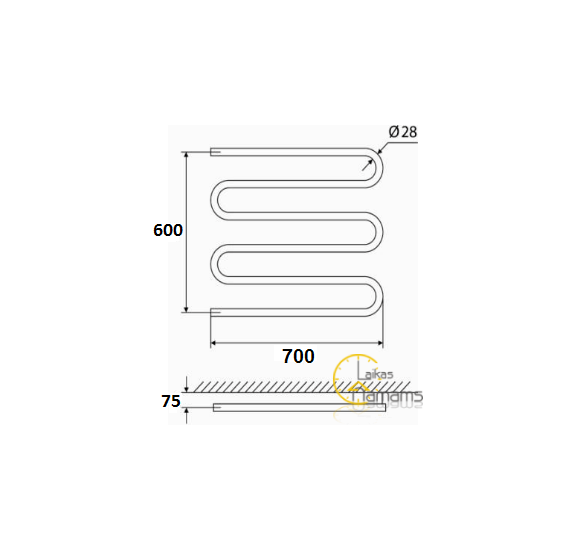 Elonika rankšluosčių džiovintuvas EN 670 S, nerūdijančio plieno