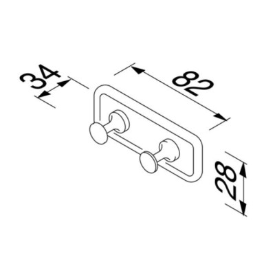 IŠPARDAVIMAS. Geesa Hotel Standard serijos pakaba su 2 kabliukais