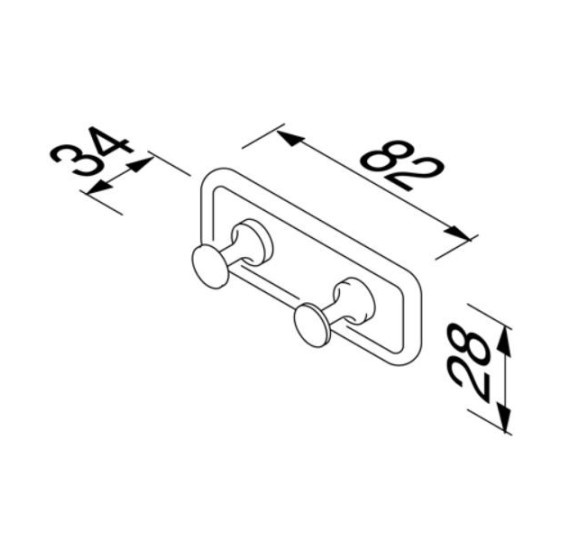 IŠPARDAVIMAS. Geesa Hotel Standard serijos pakaba su 2 kabliukais