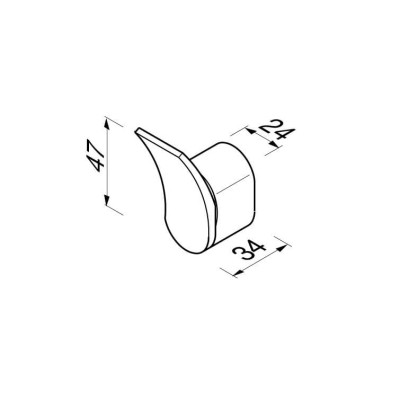 Geesa Wynk rūbų / rankšluosčių kabliukas