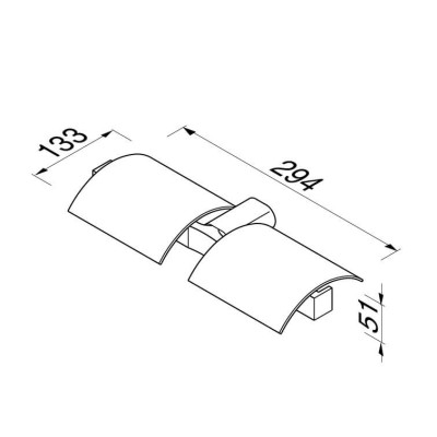 Geesa Wynk dvigubas tualetinio popieriaus laikiklis