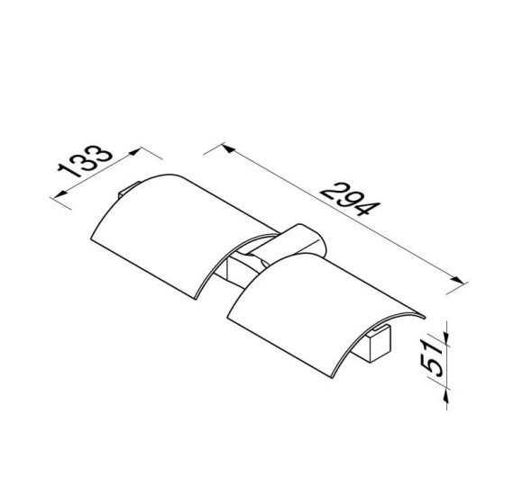 Geesa Wynk dvigubas tualetinio popieriaus laikiklis