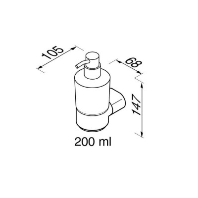 Muilo dozatorius su laikikliu Geesa Wynk