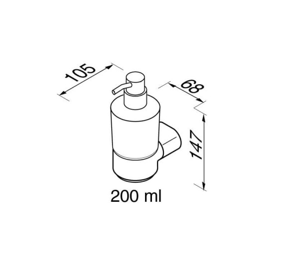Muilo dozatorius su laikikliu Geesa Wynk