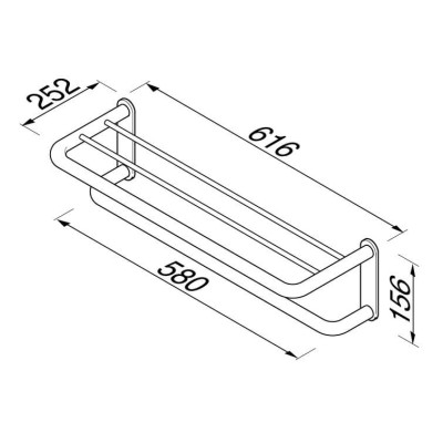 Rankšluosčių lentyna Geesa Wynk