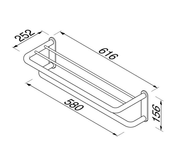 Rankšluosčių lentyna Geesa Wynk