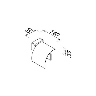 Geesa Modern Art WC popieriaus laikiklis su dangteliu