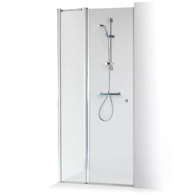 Brasta Glass Greta Plius nestandartinės dušo durys (Matmenys intervale 1211...1600mm)
