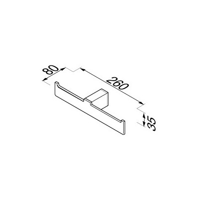Geesa Modern Art WC popieriaus laikiklis dvigubas