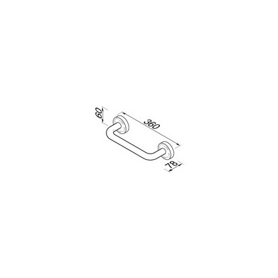 Geesa Luna vonios rankena 30 cm ilgio