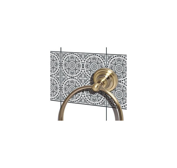 Bemeta Retro apvalus rankšluosčių laikiklis (bronzos spalvos)