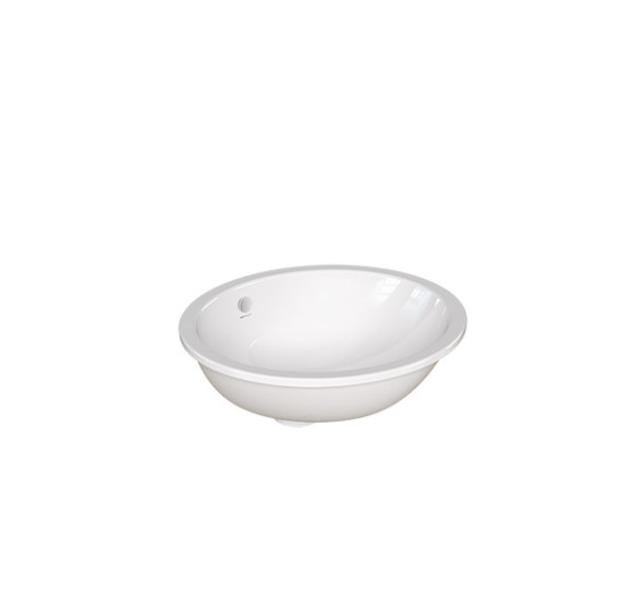 DuraSeramik praustuvas Hilton 47,2x37,8 blizgus baltas