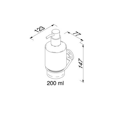 Geesa muilo dozatorius su laikikliu Luna