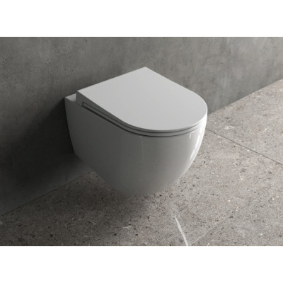 DuraSeramik Siena pakab. klozetas, rimless, su SF dangčiu komplekte