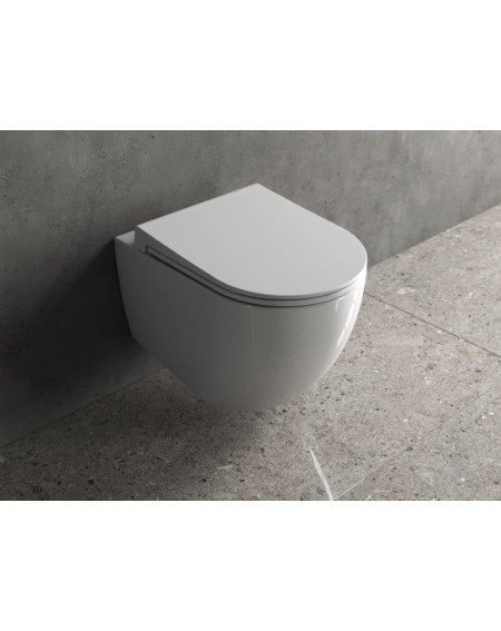 DuraSeramik Siena pakab. klozetas, rimless, su SF dangčiu komplekte