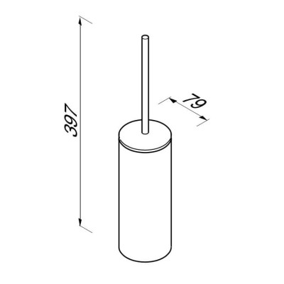 WC šepetys laisvai pastatomas Geesa Wynk