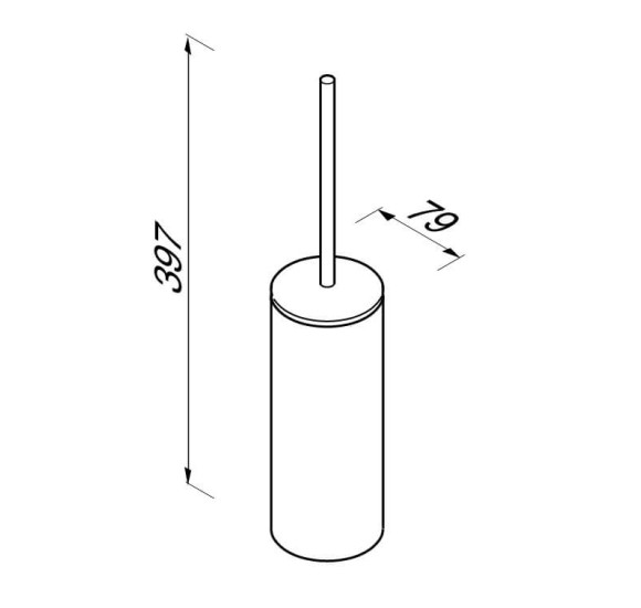 WC šepetys laisvai pastatomas Geesa Wynk