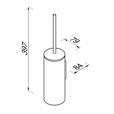 WC šepetys su laikikliu Geesa Wynk