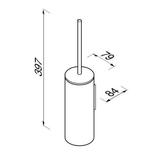 WC šepetys su laikikliu Geesa Wynk