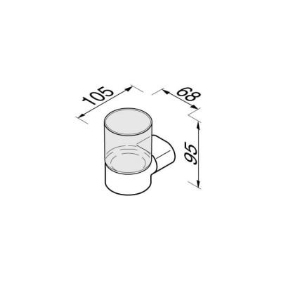 Stiklinaitė su laikikliu Geesa Wynk