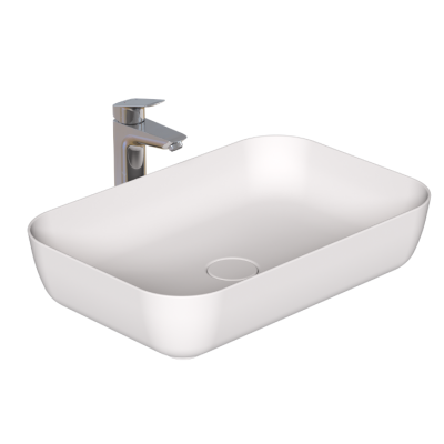 DuraSeramik Orfe praustuvas 60x40,  blizgus baltas