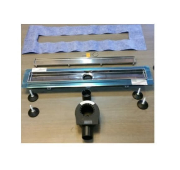 TECElinus dušo latakas su grotelėmis įklijuojamai plytelei 2in1, pasirenkami dydžiai-70,80,90cm