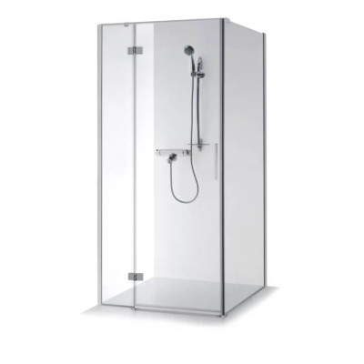Brasta Glass Nina PLIUS dušo kabina, 90x90x200, skaidrus stiklas, chromo spalvos profiliai