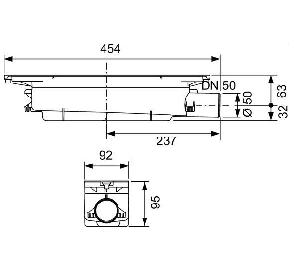 TECEdrainprofile dušo latako grotelės 80,90,100,120cm