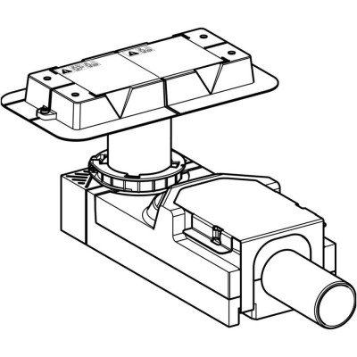 Geberit Cleanline dušo latako korpusas SH