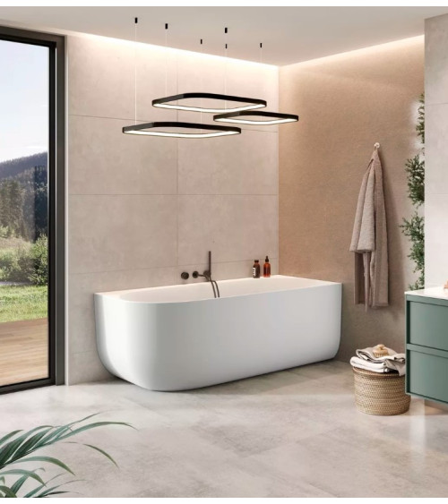 Balteco Marin W XONYX kampinė akmens masės vonia 171 cm, balta matinė, (R/L)