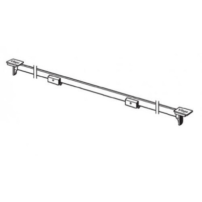 Viega grotelės dušo latakui "Vario", blizgios