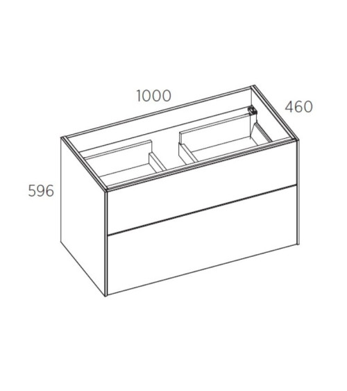 Balteco Vida vonios praustuvo spintelė, "push to open" sistema, pasirinkite dydį (80 - 120 cm) ir spalvą