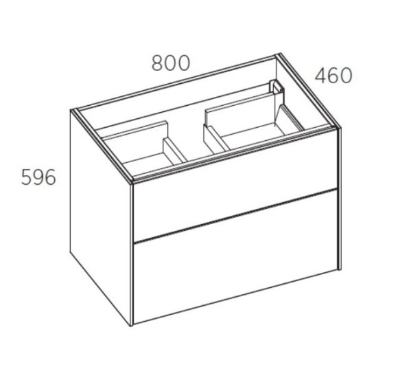 Balteco Vida vonios praustuvo spintelė, "push to open" sistema, pasirinkite dydį (80 - 120 cm) ir spalvą