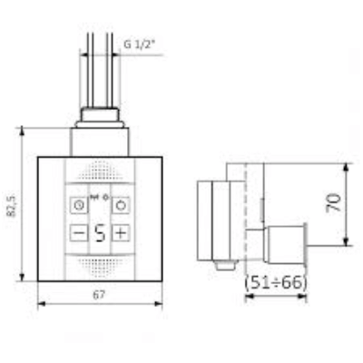 Terma KTX-4 valdiklis rankšluosčių džiovintuvui