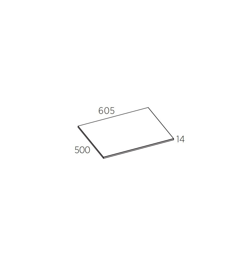 Balteco Xonyx akmens masės stalviršis (60 - 120 cm) su angomis praustuvui ir maišytuvui, baltos matinės spalvos