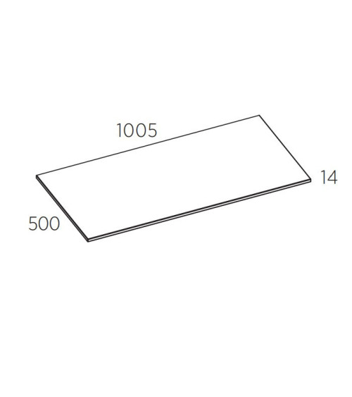 Balteco Xonyx akmens masės stalviršis (60 - 120 cm) su angomis praustuvui ir maišytuvui, baltos matinės spalvos