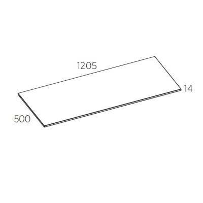 Balteco Xonyx akmens masės stalviršis (60 - 120 cm) su angomis praustuvui ir maišytuvui, baltos matinės spalvos