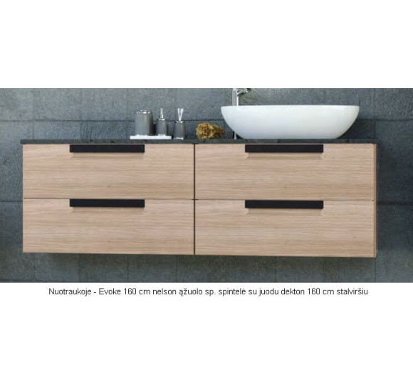 Kame stalviršis Dekton juodas (pasirenkami dydžiai)