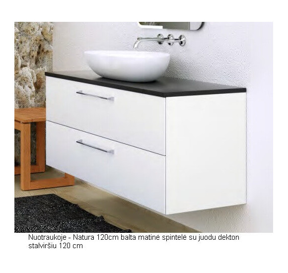 Kame stalviršis Dekton juodas (pasirenkami dydžiai)